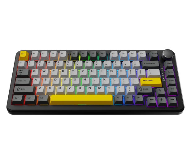 Ajazz AK820 MAX Magnetic switches Black Gray Yellow RGB - 1536367 - zdjęcie 3